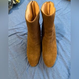 J Crew Round Toe Suede Booties